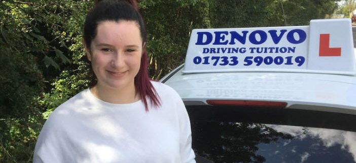 Amber Walker First Time Pass Denovo Driving School Peterborough