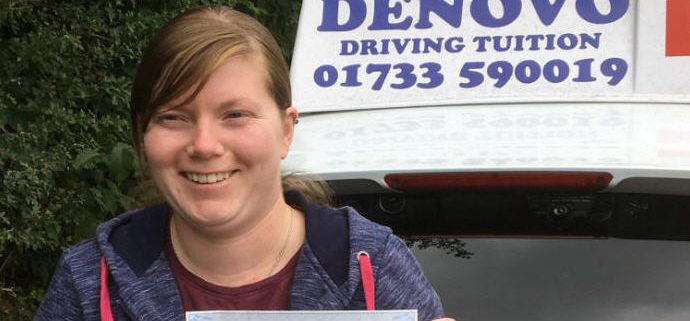 Chelsea Cragg First Time Pass Denovo Driving School Peterborough