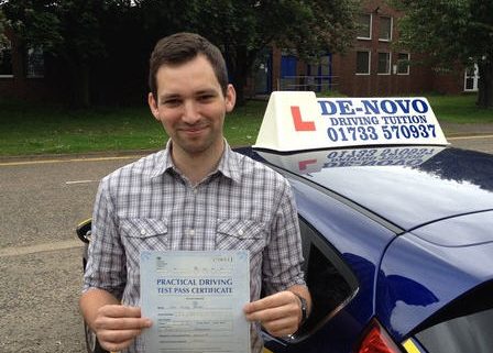 Jason Edwards First Time Test Pass Denovo Driving School Peterborough